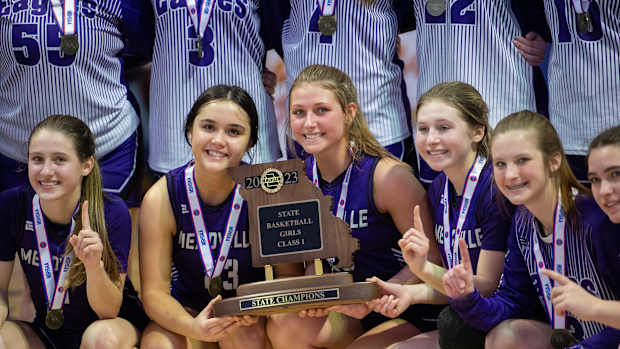 Meadville Missouri girls basketball Class 1 champs March 10 2023 Rob Rigdon